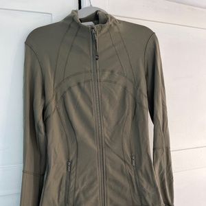 Lululemon athletica define jacket olive green women size 6